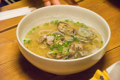 凡亭のアサリラーメン